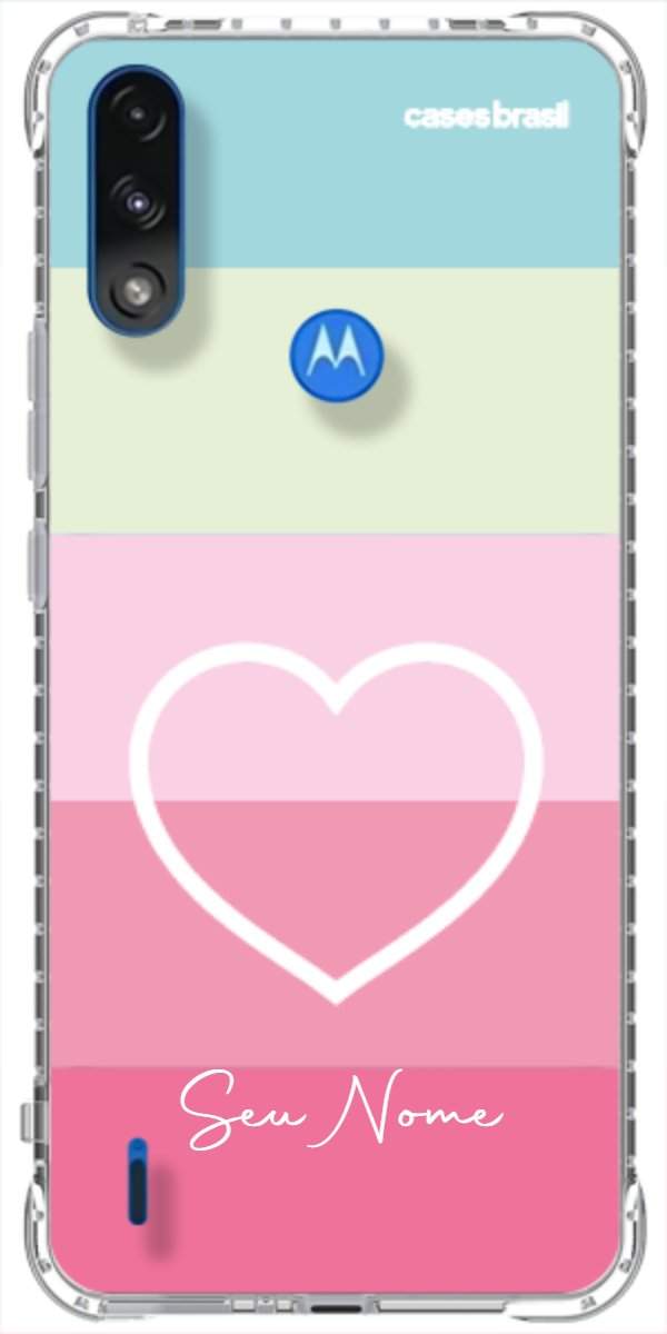 Capinha para Celular Coração delicado Arco-íris