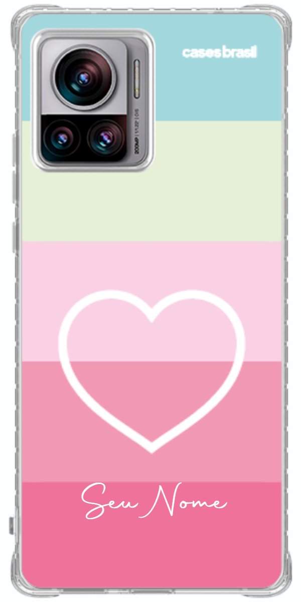 Capinha para Celular Coração delicado Arco-íris