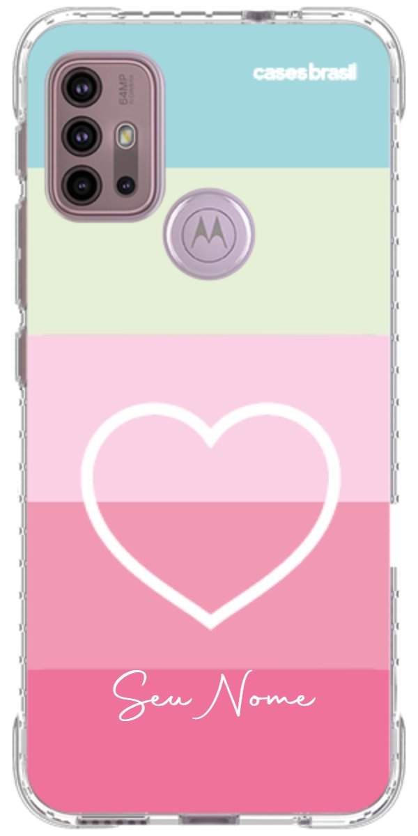 Capinha para Celular Coração delicado Arco-íris