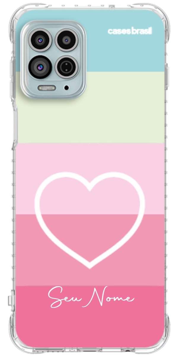 Capinha para Celular Coração delicado Arco-íris