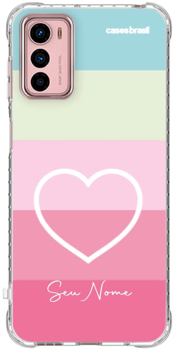 Capinha para Celular Coração delicado Arco-íris