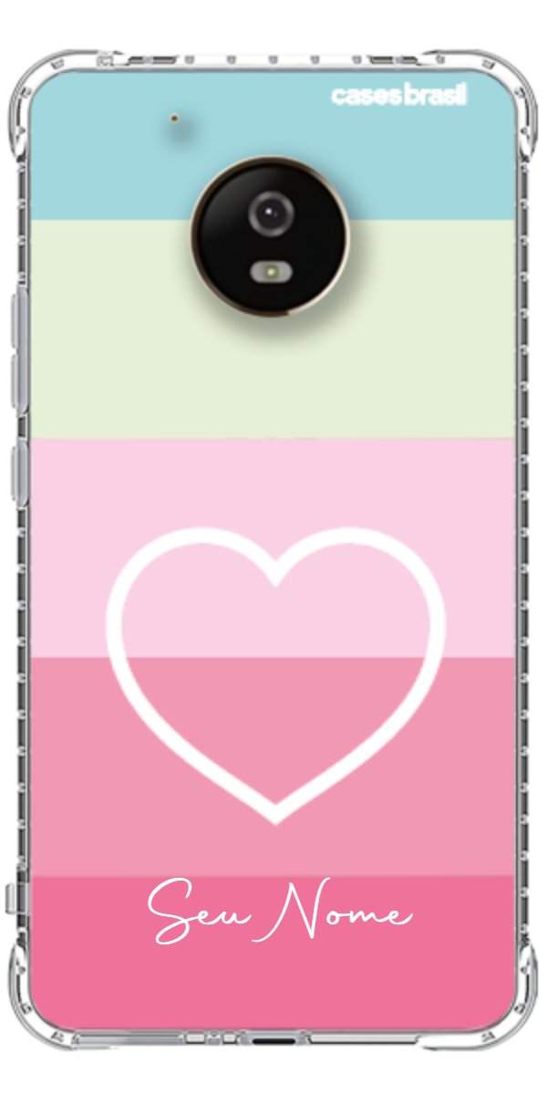 Capinha para Celular Coração delicado Arco-íris
