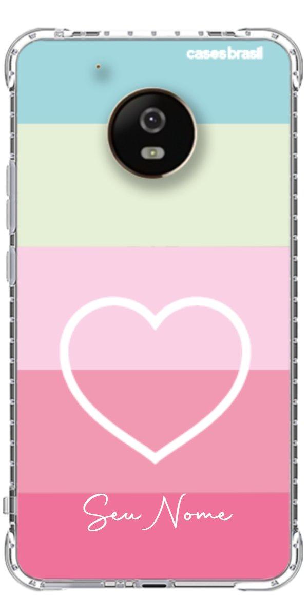 Capinha para Celular Coração delicado Arco-íris