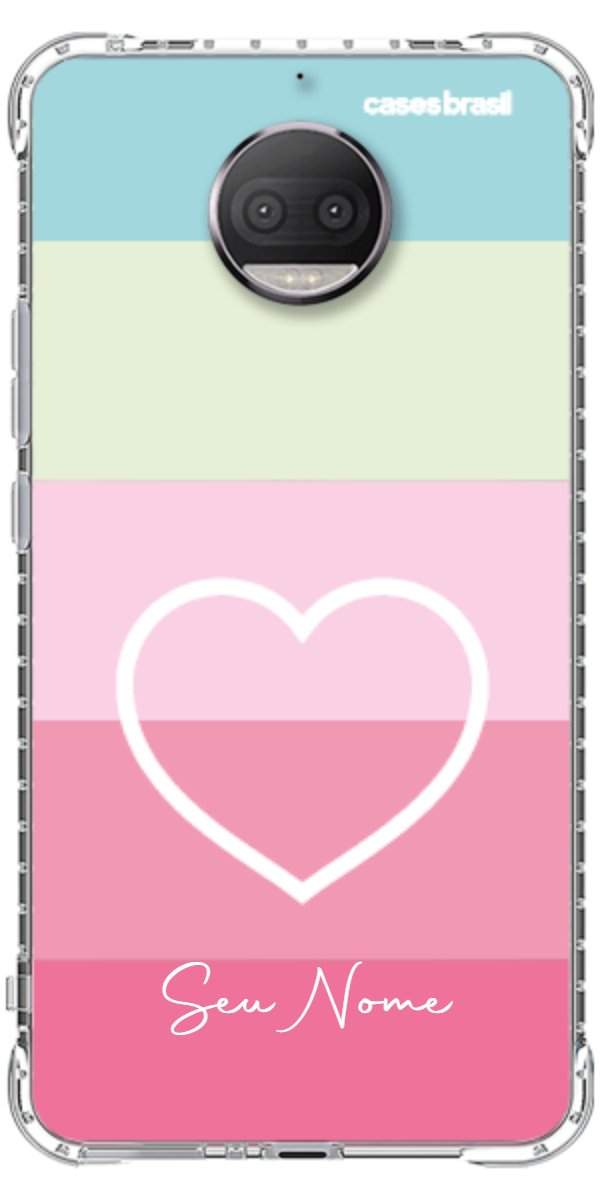 Capinha para Celular Coração delicado Arco-íris