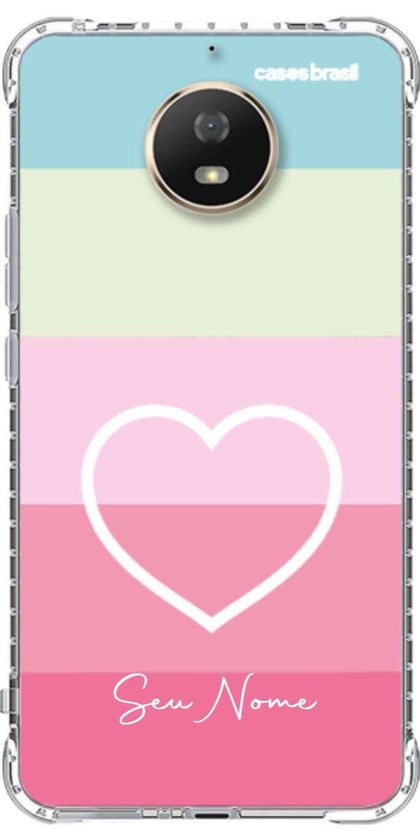 Capinha para Celular Coração delicado Arco-íris