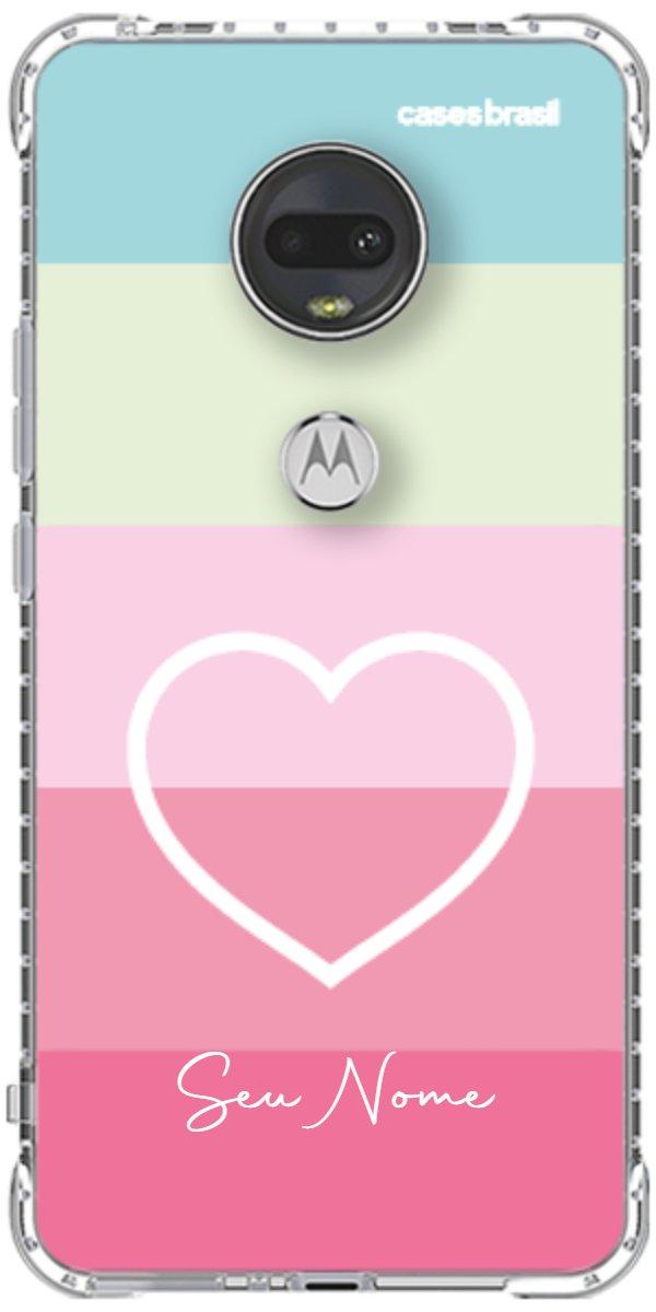 Capinha para Celular Coração delicado Arco-íris
