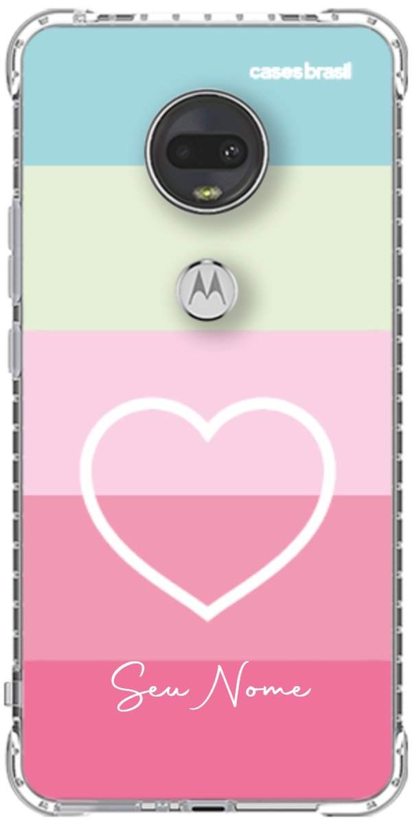 Capinha para Celular Coração delicado Arco-íris
