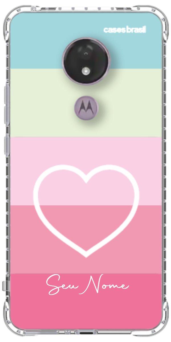 Capinha para Celular Coração delicado Arco-íris