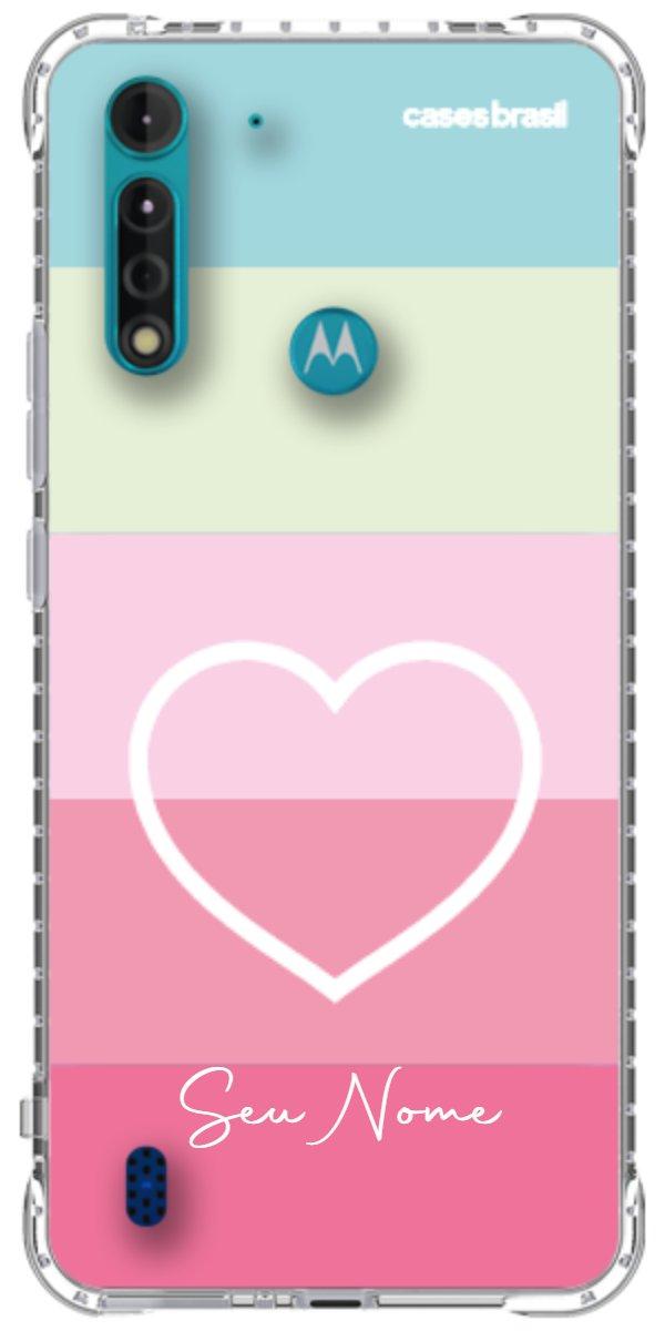 Capinha para Celular Coração delicado Arco-íris