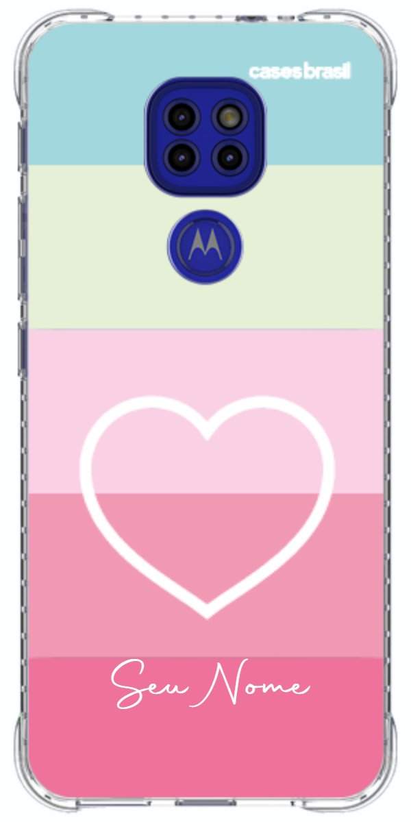 Capinha para Celular Coração delicado Arco-íris