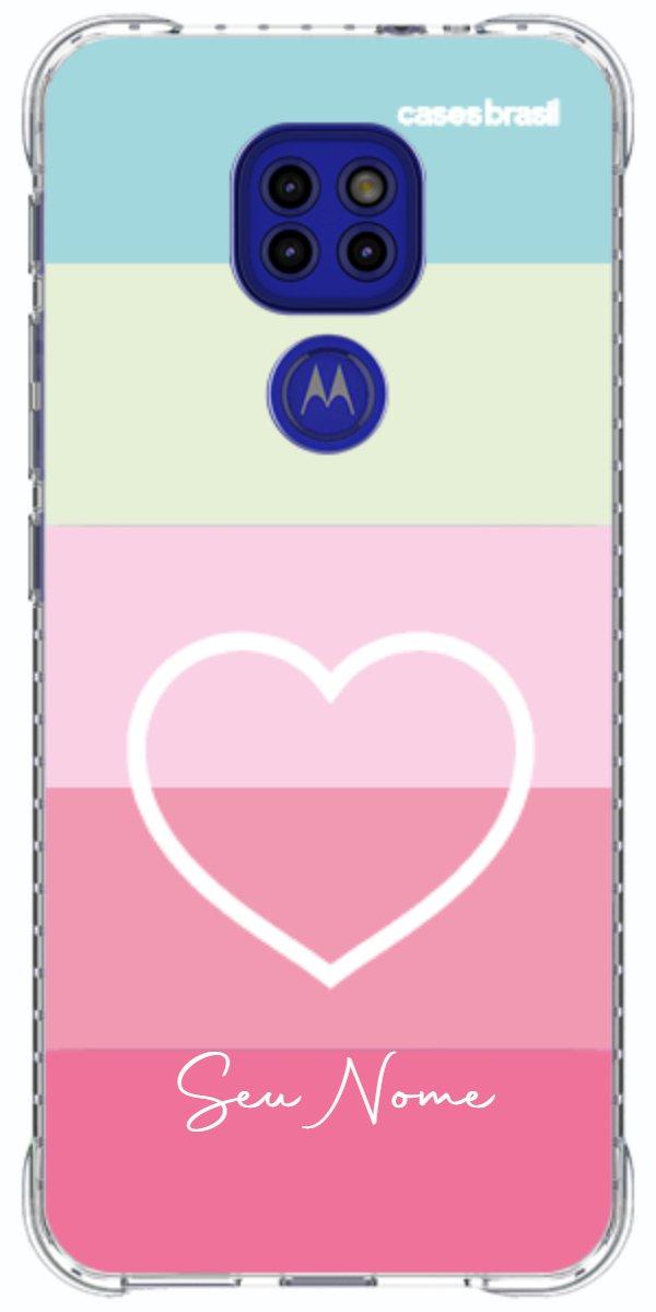 Capinha para Celular Coração delicado Arco-íris