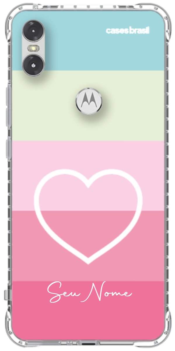Capinha para Celular Coração delicado Arco-íris