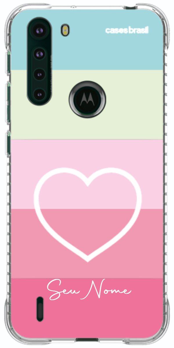 Capinha para Celular Coração delicado Arco-íris