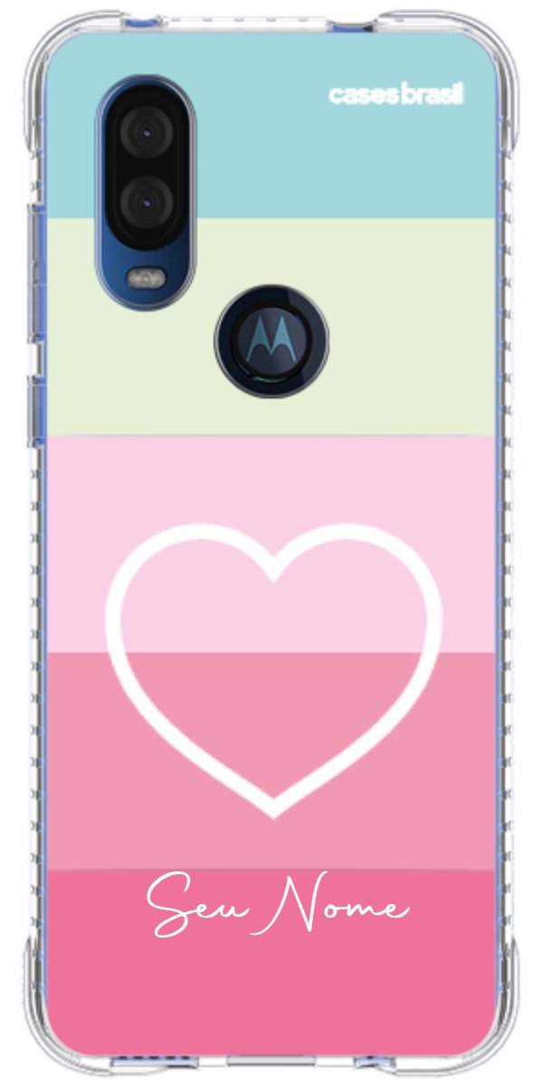 Capinha para Celular Coração delicado Arco-íris