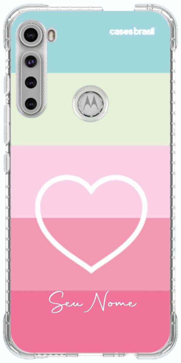 Capinha para Celular Coração delicado Arco-íris