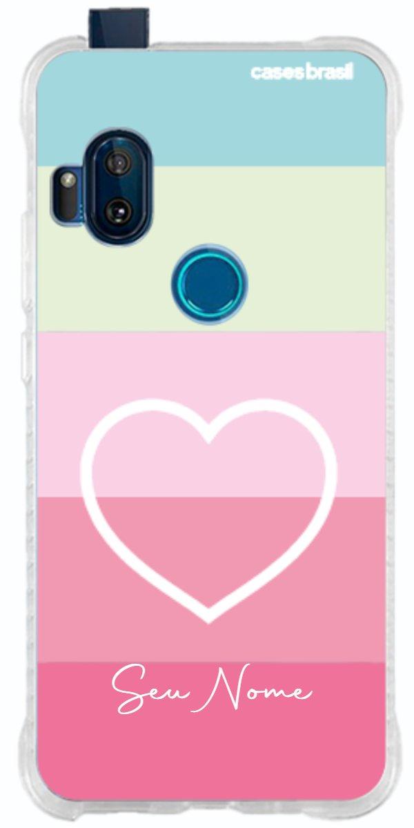 Capinha para Celular Coração delicado Arco-íris