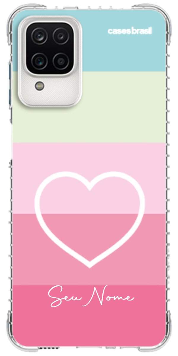 Capinha para Celular Coração delicado Arco-íris