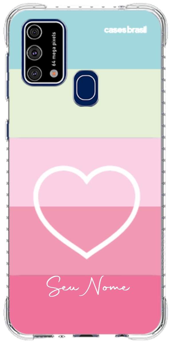 Capinha para Celular Coração delicado Arco-íris