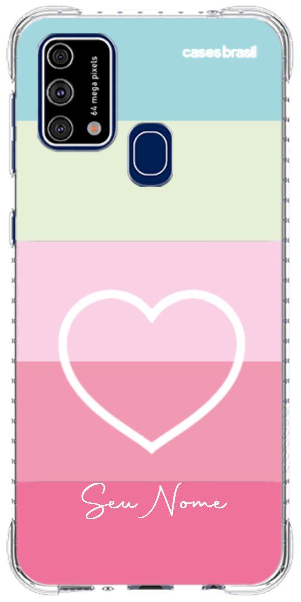 Capinha para Celular Coração delicado Arco-íris