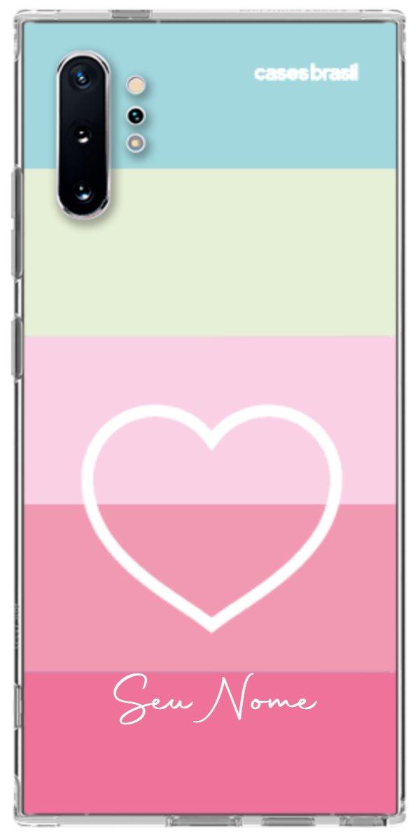 Capinha para Celular Coração delicado Arco-íris