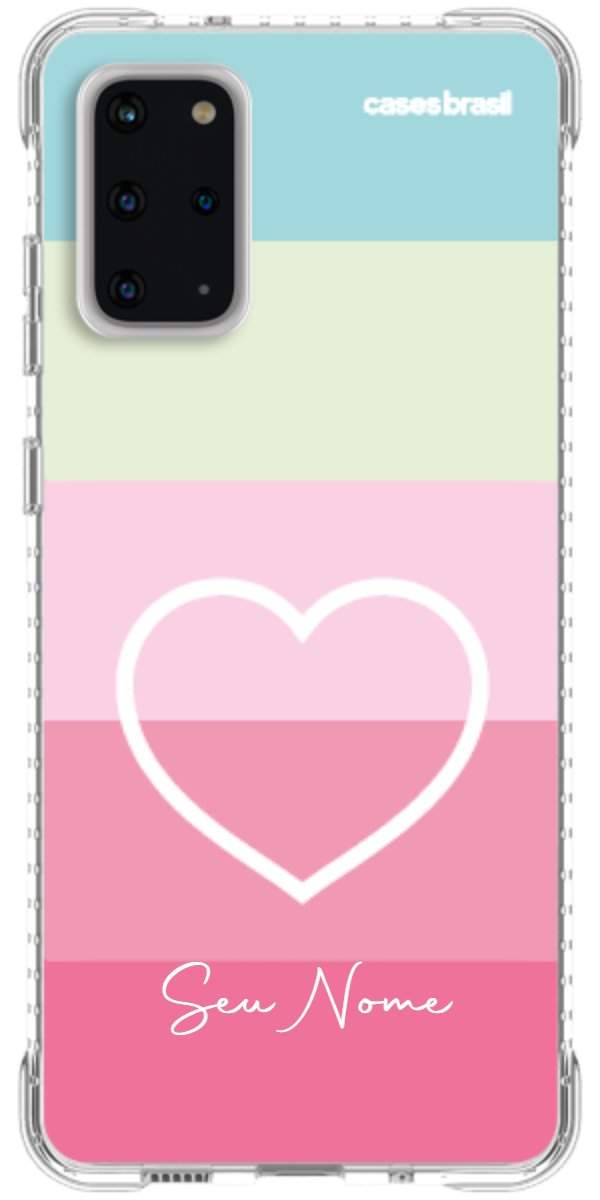 Capinha para Celular Coração delicado Arco-íris