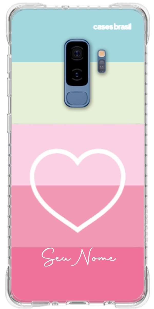 Capinha para Celular Coração delicado Arco-íris