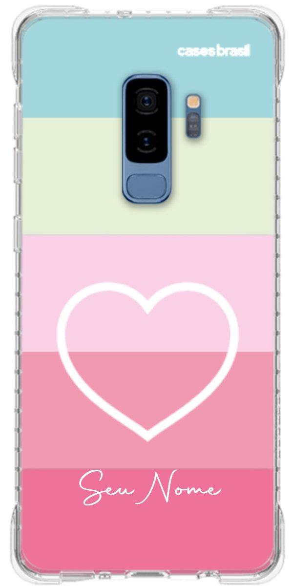 Capinha para Celular Coração delicado Arco-íris