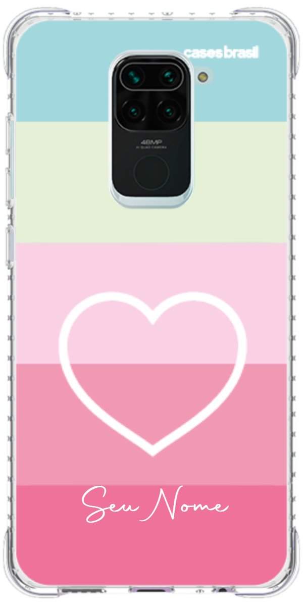 Capinha para Celular Coração delicado Arco-íris
