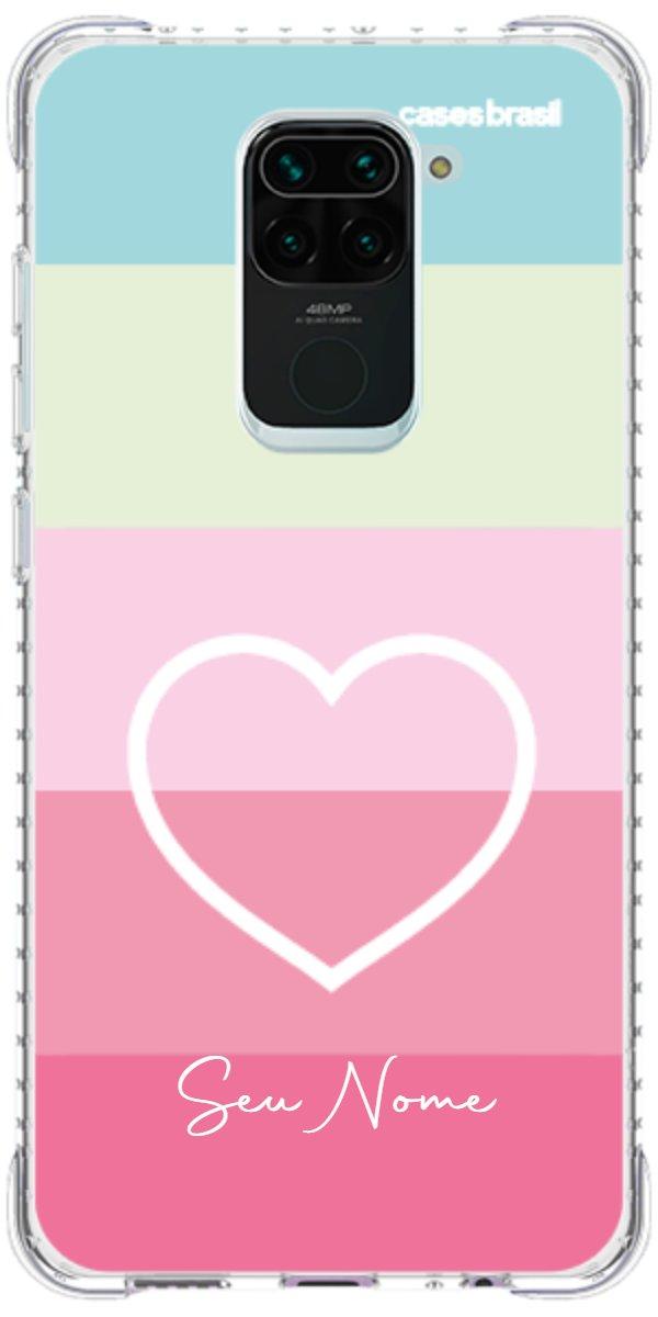 Capinha para Celular Coração delicado Arco-íris