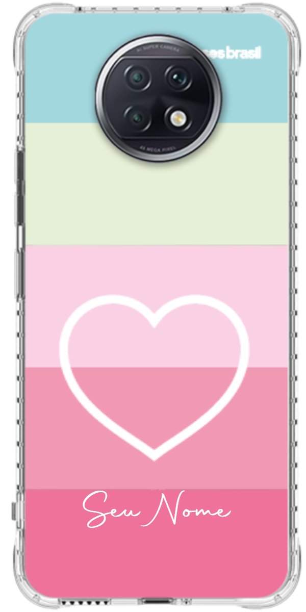 Capinha para Celular Coração delicado Arco-íris