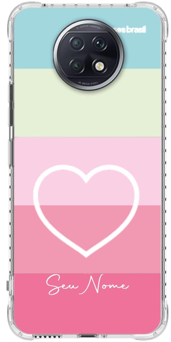 Capinha para Celular Coração delicado Arco-íris