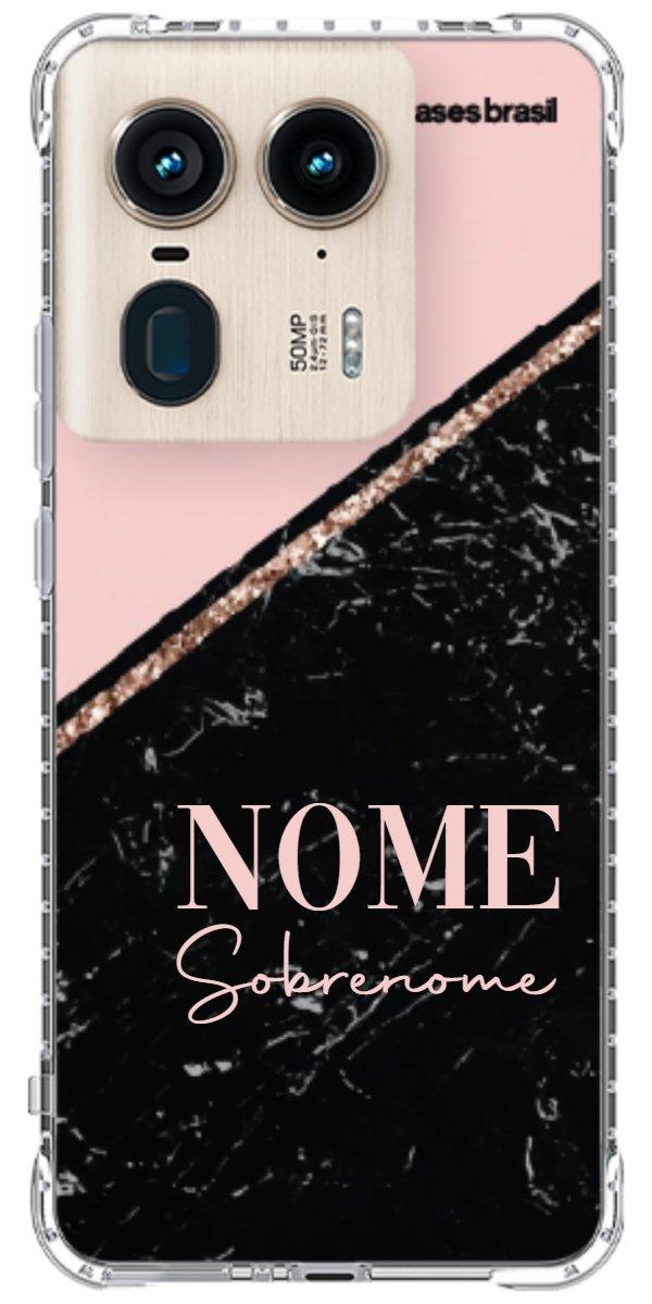 Capinha para Celular Diagonal Duo Black & Pink