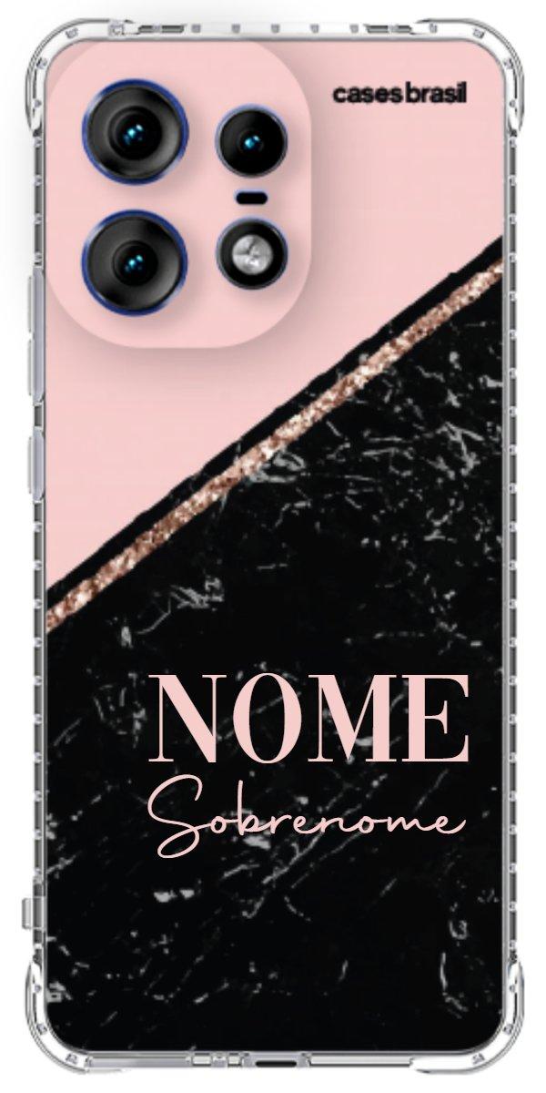 Capinha para Celular Diagonal Duo Black & Pink