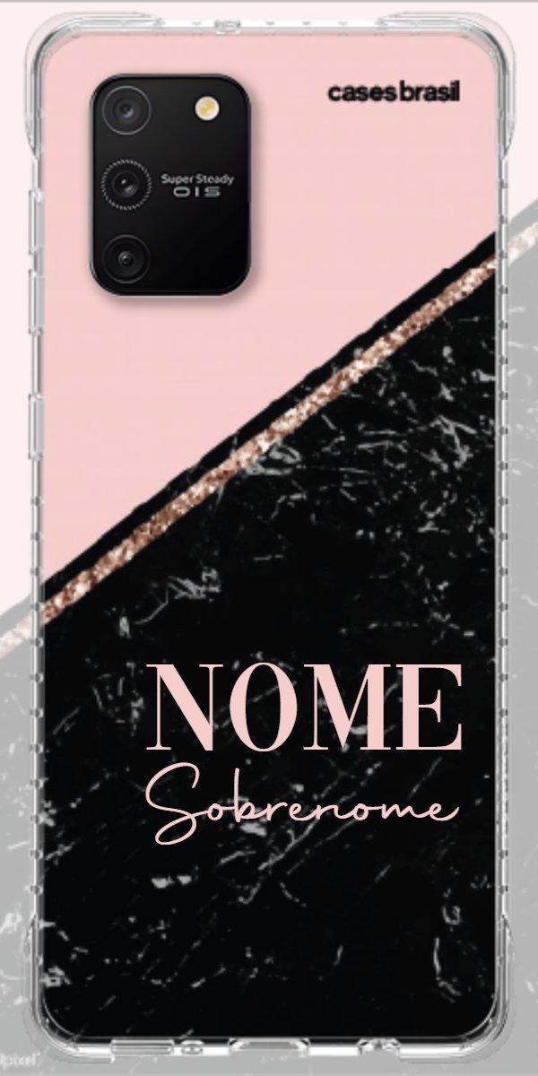 Capinha para Celular Diagonal Duo Black & Pink