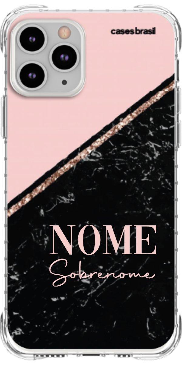 Capinha para Celular Diagonal Duo Black & Pink