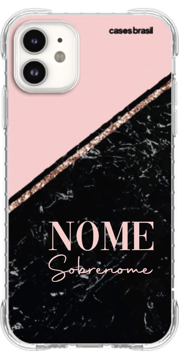 Capinha para Celular Diagonal Duo Black & Pink