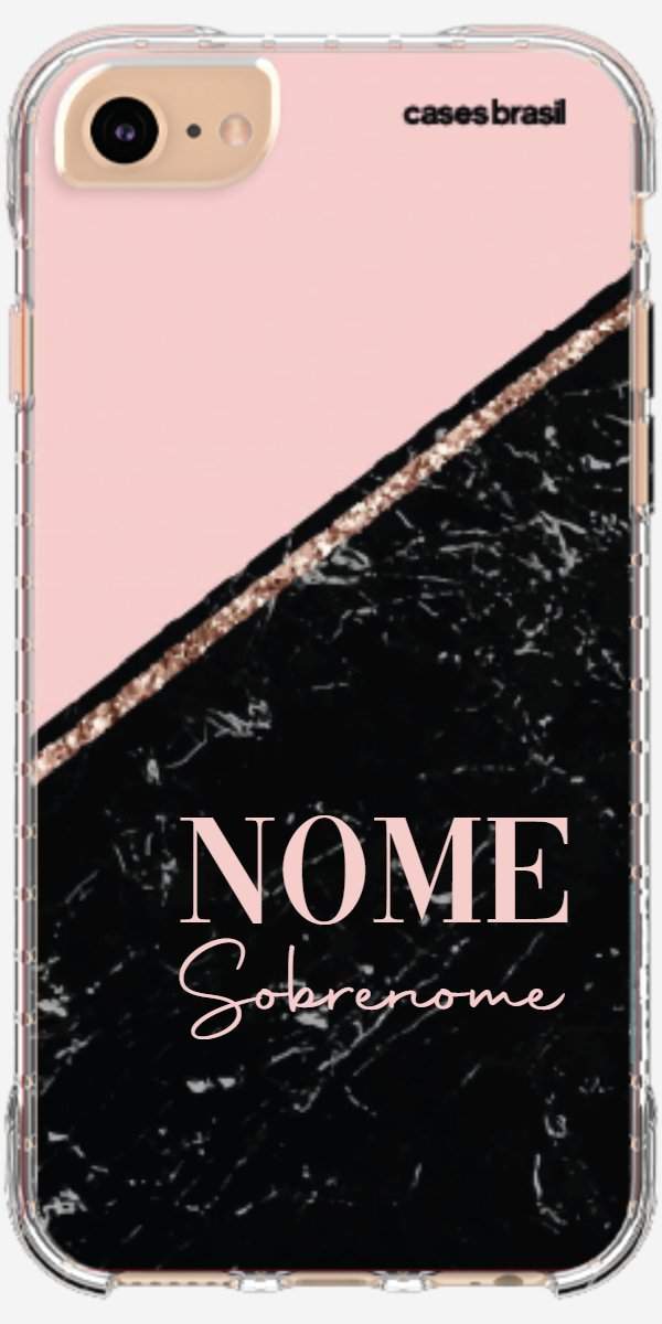 Capinha para Celular Diagonal Duo Black & Pink