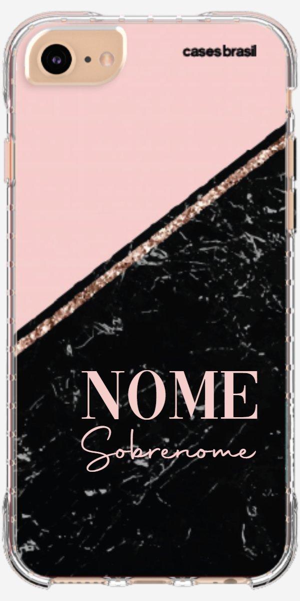 Capinha para Celular Diagonal Duo Black & Pink