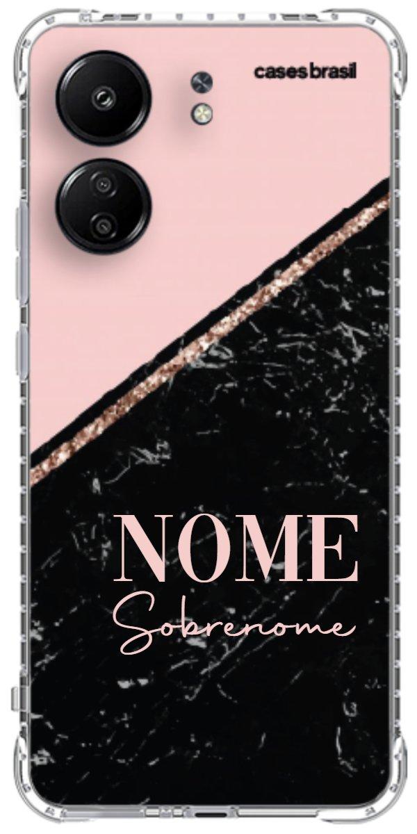 Capinha para Celular Diagonal Duo Black & Pink