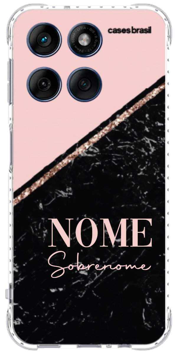 Capinha para Celular Diagonal Duo Black & Pink