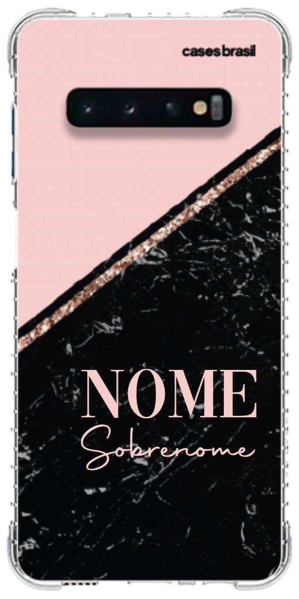 Capinha para Celular Diagonal Duo Black & Pink