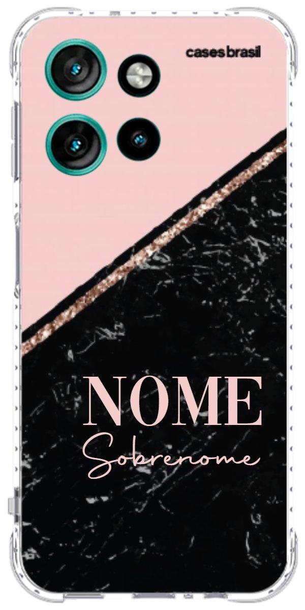 Capinha para Celular Diagonal Duo Black & Pink