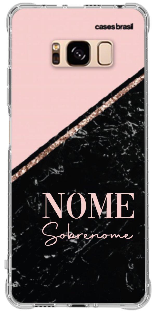 Capinha para Celular Diagonal Duo Black & Pink