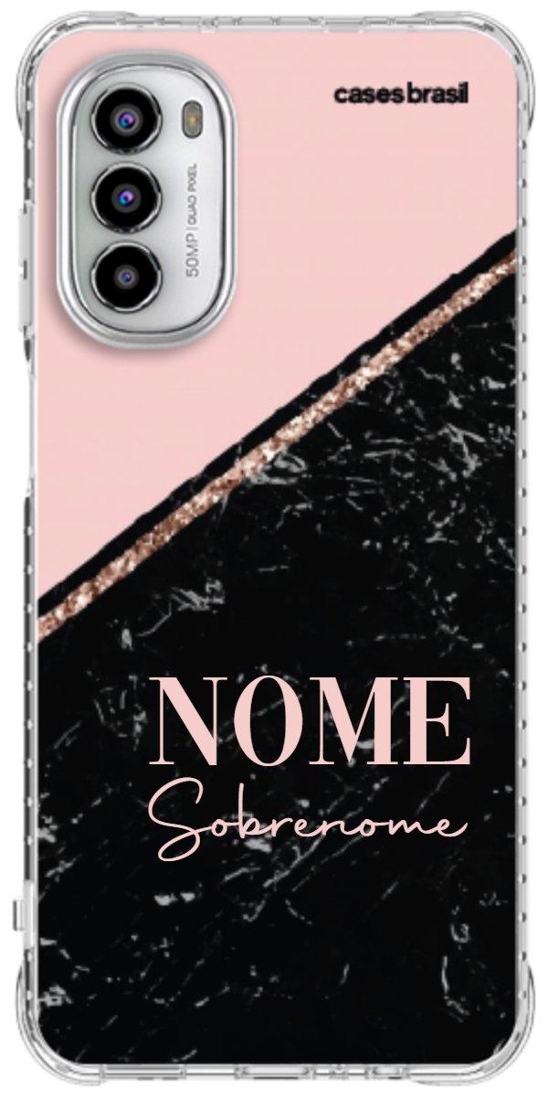 Capinha para Celular Diagonal Duo Black & Pink