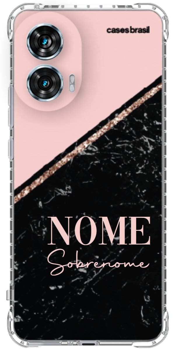 Capinha para Celular Diagonal Duo Black & Pink