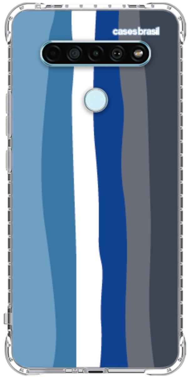 Capinha para Celular Arco-íris Tons de Azul