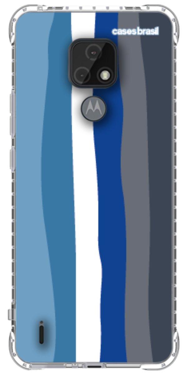Capinha para Celular Arco-íris Tons de Azul