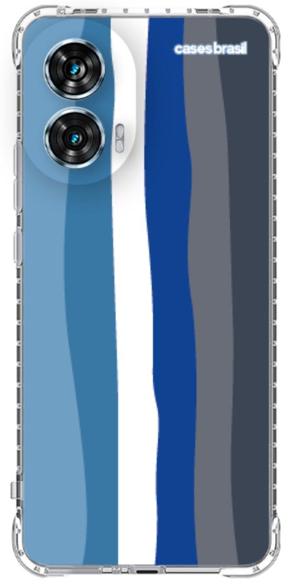 Capinha para Celular Arco-íris Tons de Azul