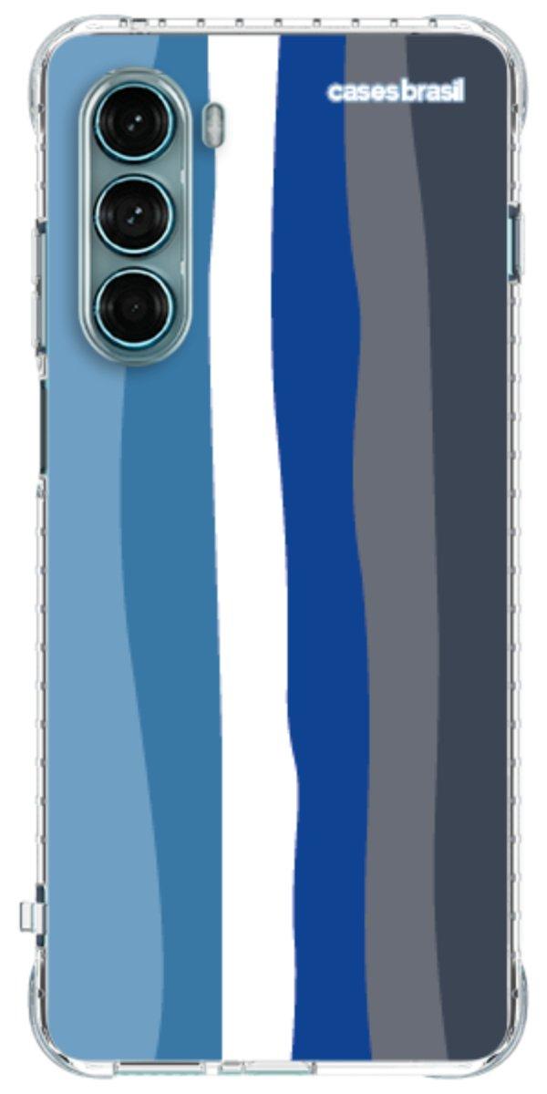 Capinha para Celular Arco-íris Tons de Azul