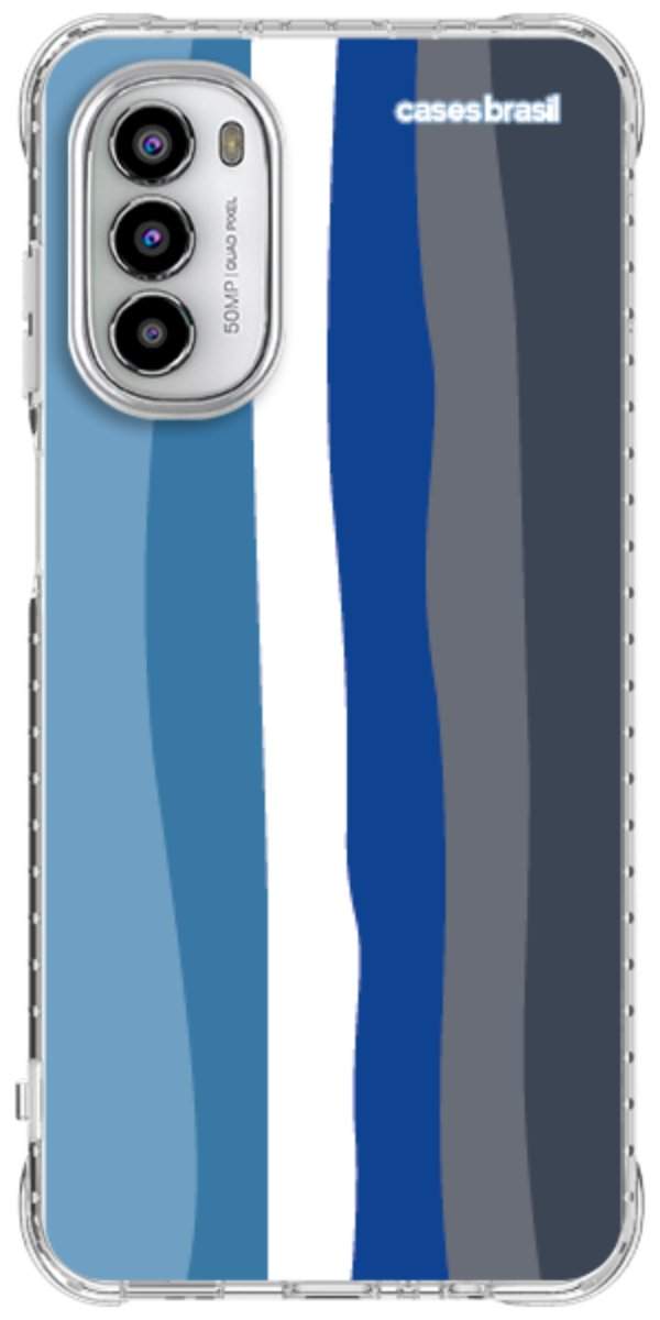 Capinha para Celular Arco-íris Tons de Azul